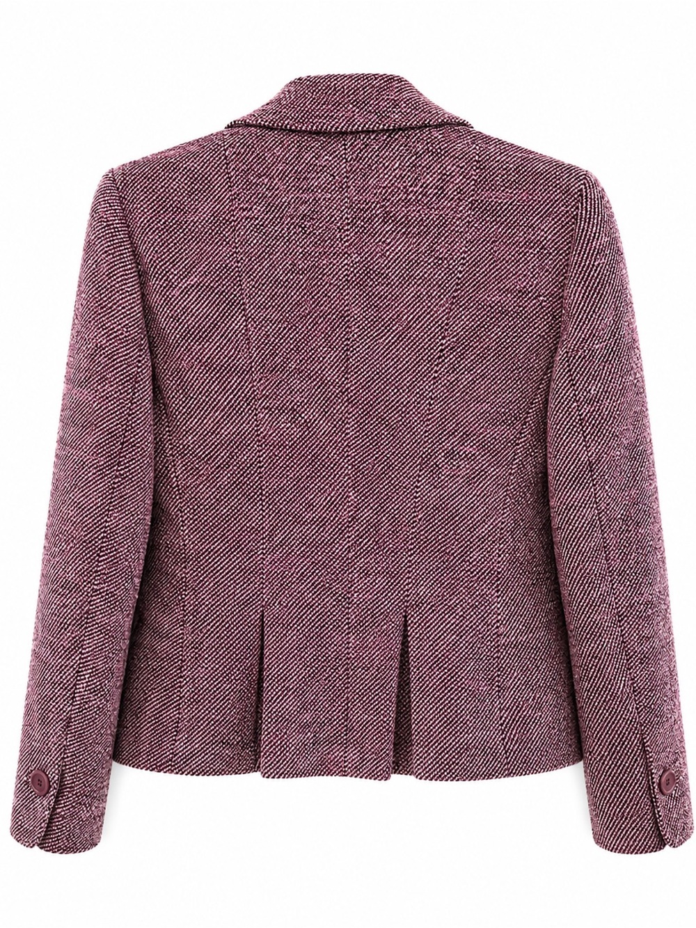 Vintage 90’s Ann Taylor Petites 6P Maeve Tweed Blazer Wool Silk Career Jacket - Picture 3 of 8